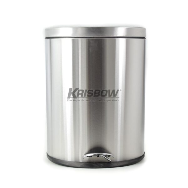 Tempat Sampah Waste Bin Oval Shape Matt 20L With Pedal Krisbow-0