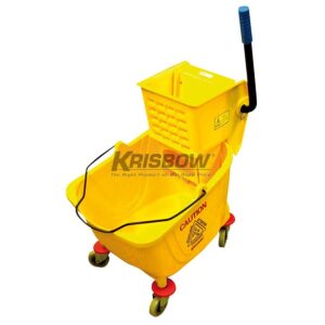 BUCKET WRINGER ONE PAIL YELLOW 36L KRISBOW KW1801429-0