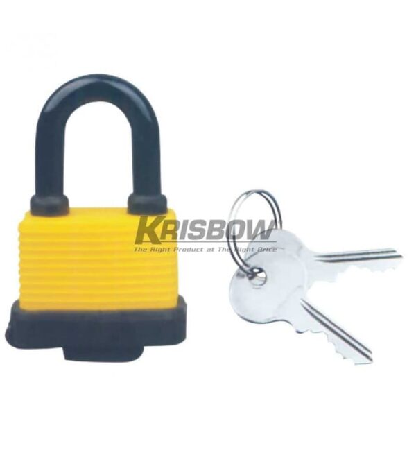 Gembok Waterproof Padlock 30MM Yellow Krisbow KW2001272-26973