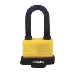 Gembok Waterproof Padlock 50MM Yellow Krisbow KW2001274-0