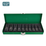 Kunci Sock Set Deep Impact Socket Set 10 Pcs 1/2" Dr TOPTUL GDAD1002-0