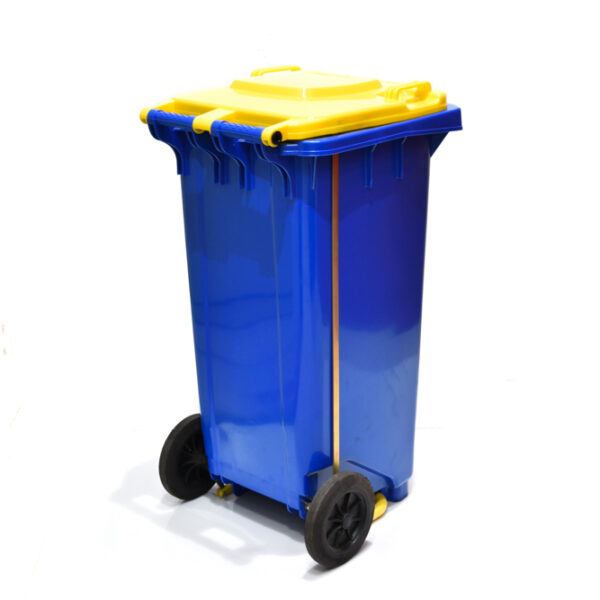 Tempat Sampah 120L Tutup Kuning Pedal KRISBOW KW1801270-27382
