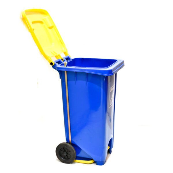 Tempat Sampah 120L Tutup Kuning Pedal KRISBOW KW1801270-27383