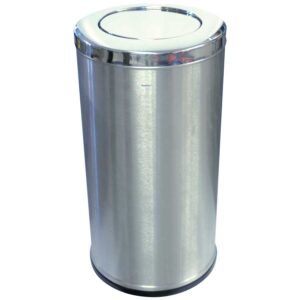 Tempat Sampah Bundar Waste Bin Round Stainless Steel Matt 80L Krisbow-0