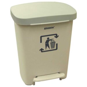 TEMPAT SAMPAH DUST BIN BEIGE 30L PEDAL KRISBOW KW1800746-0