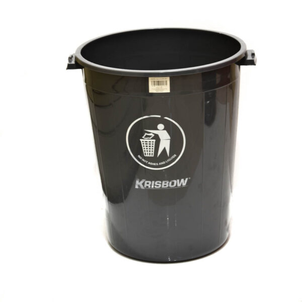 Tempat Sampah Plastik Push Conver Abu Tua 80L KRISBOW KW1800119-27396