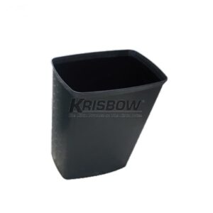 TEMPAT SAMPAH SQUARE Fire Resistant 8L BLACK KRISBOW 10084788-0