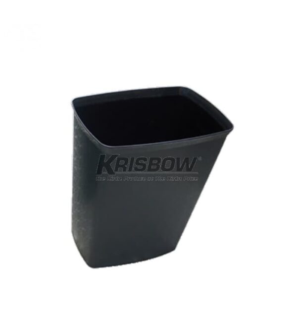 TEMPAT SAMPAH SQUARE Fire Resistant 8L BLACK KRISBOW 10084788-0