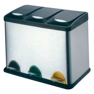 Tempat Sampah Waste Bin Three Comprament 3 Pedal Krisbow-0