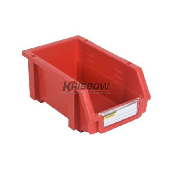 Storage Bin 100X160X74MM Red Krisbow 10011426-28348
