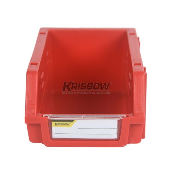 Storage Bin 100X160X74MM Red Krisbow 10011426-28349