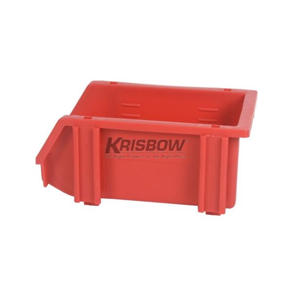 Storage Bin 100X160X74MM Red Krisbow 10011426-28350