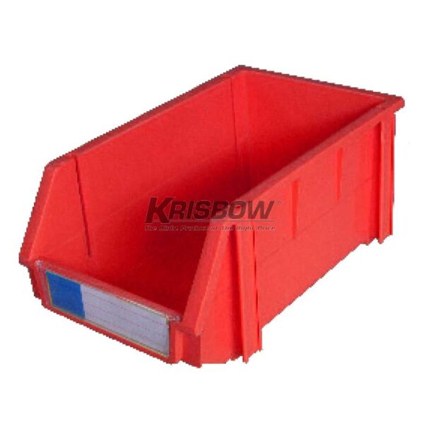 Storage Bin 100X160X74MM Red Krisbow 10011426-0