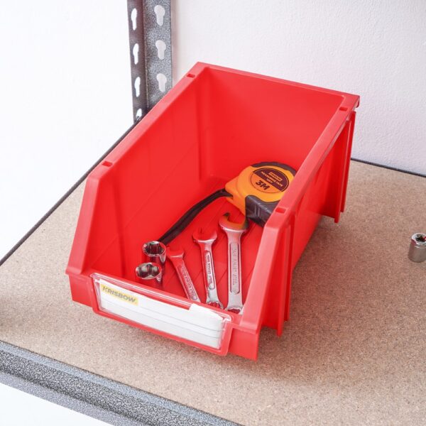 Storage Bin 150X240X124MM Red Krisbow 10011429-39924