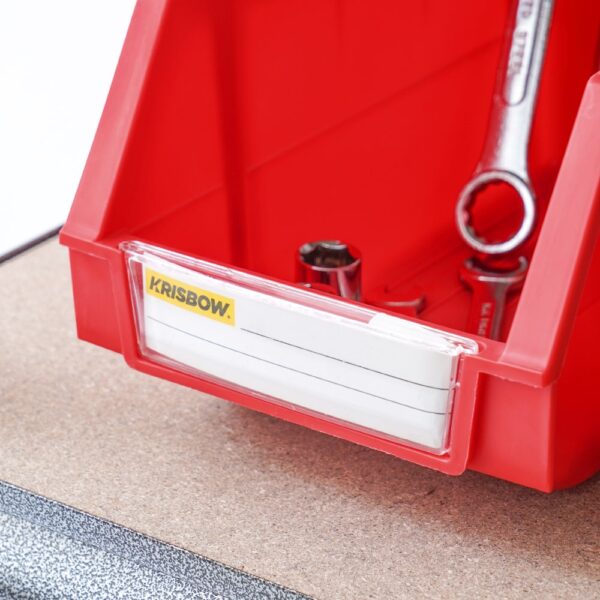 Storage Bin 150X240X124MM Red Krisbow 10011429-39923