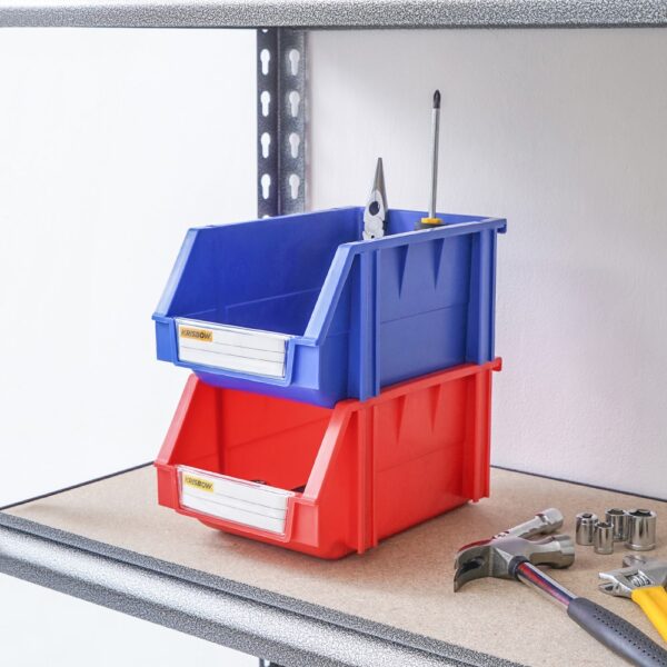 Storage Bin 150X240X124MM Red Krisbow 10011429-39926