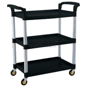 Three Step Trolley Black 80X41X90CM Krisbow 10037883-0