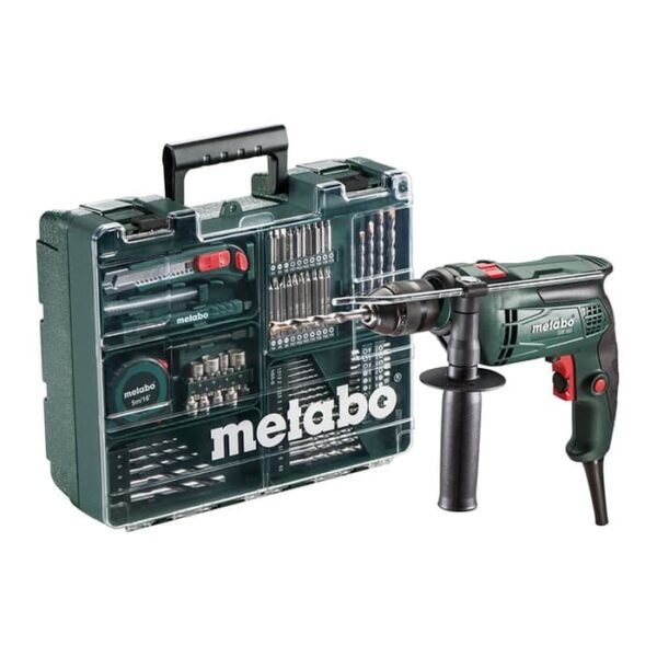 Mesin Bor Impact Drill 13MM SET SBE650 600671870 Metabo 10055381-28395