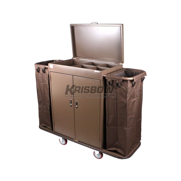 Housekeeping Cart W/Door 1420X460X1110MM Krisbow 10072714-27698