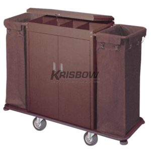 Housekeeping Cart W/Door 1420X460X1110MM Krisbow 10072714-0
