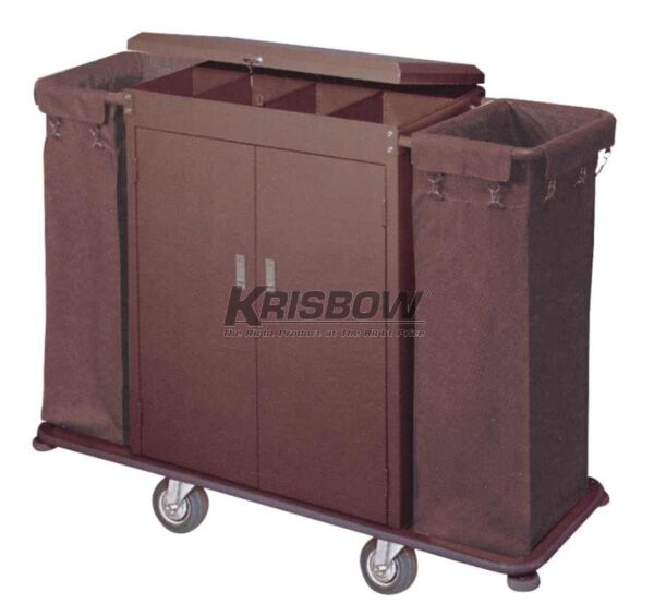 Housekeeping Cart W/Door 1420X460X1110MM Krisbow 10072714-0