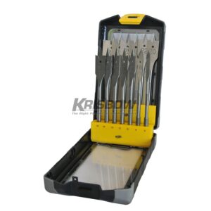 Flat Wood Drill Bits Set 13PC Krisbow 10081759-0