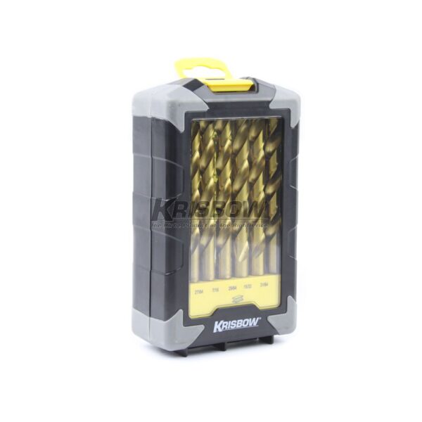 HSS Twist Drill Bits Set 1/16-1/2IN 29PC Krisbow 10085034-28088