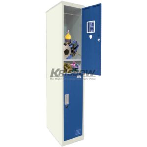 Locker 2 Doors Single Column Blue Krisbow 10091354-0