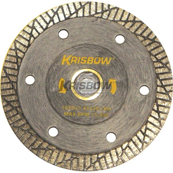 Diamond Cut Wheel 105X1.4X16/20MM THIN TB Krisbow 10092868-28122