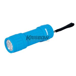 Senter LED Flashlight Mini 20 LM, 3XAA Blue Krisbow 10108013-0
