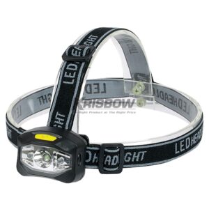 Senter Led Headlight 120LM,3XAAA ADJ Headband Krisbow-0