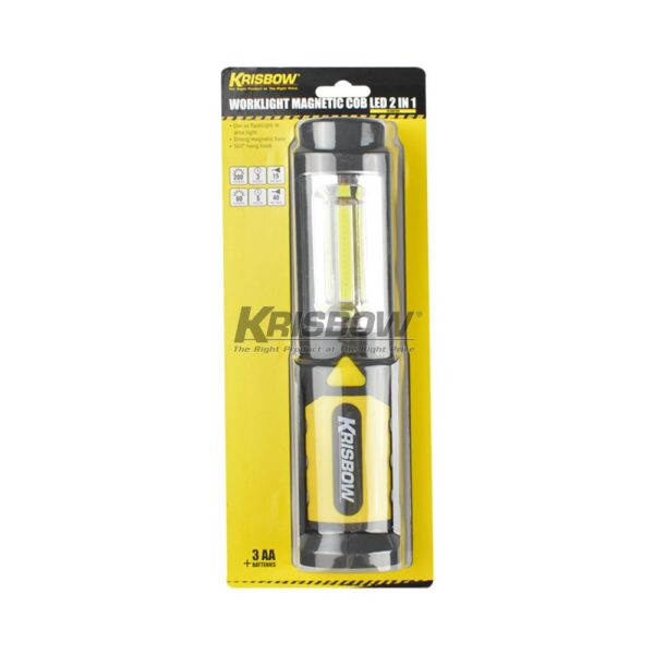 Lampu LED Worklight & Flashlight 200&60LM 3XAA Krisbow 10108194-28120