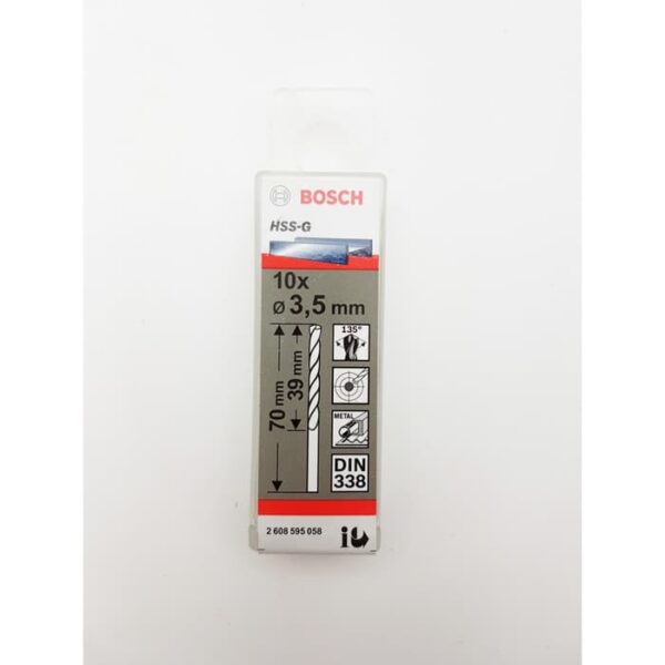 Unit Mata Bor Logam HSS-G 3.5 x 39 x 70 mm Bosch 2608595058-0