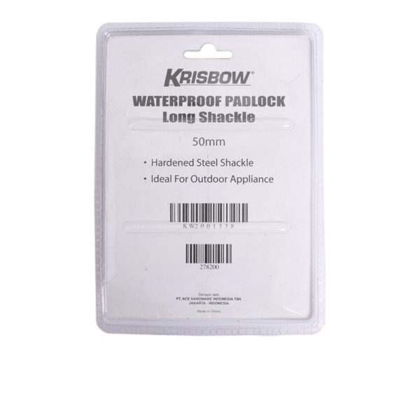 Gembok Waterproof Long Shackle Padlock 5CM Krisbow KW2001338-39476