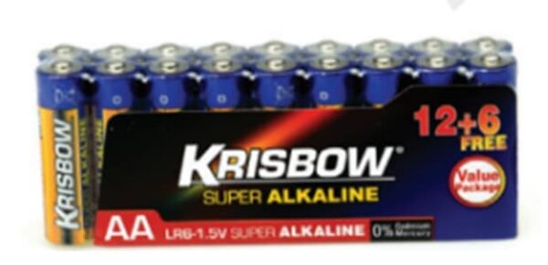 Battery Alkaline AA ORG (12+6) Krisbow 292446-0