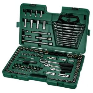 Kunci Pas 120Pcs 1/4" & 3/8" & 1/1" Drive Socket Wrench Set Sata 09014-30833