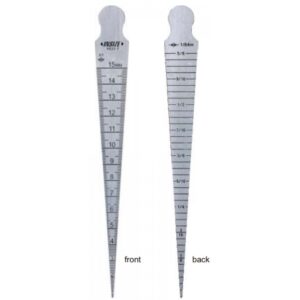 Alat Ukur Taper Gage 0.8-15mm (1/32"-5/8") Insize 4833-1-0