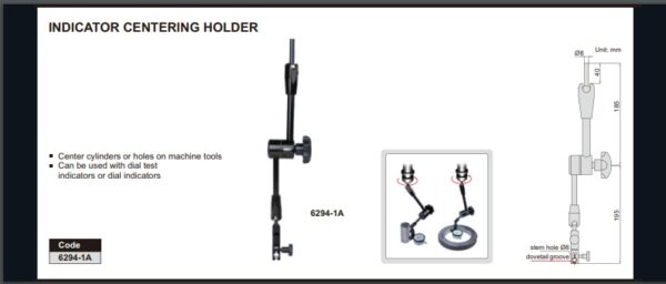 Alat Ukur Indicator Centering Holder Insize 6294-1A-28236