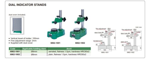Dial Indicator Stand insize 6862-1002-27667