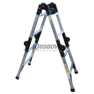 Tangga Ladder Adjustable 2.6 Mtr 4X2 Aluminium Krisbow KW0100604-0