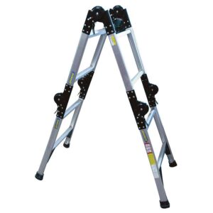 Tangga Ladder Adjustable 3.8 Mtr 4X3 Aluminium Krisbow KW0100605-0