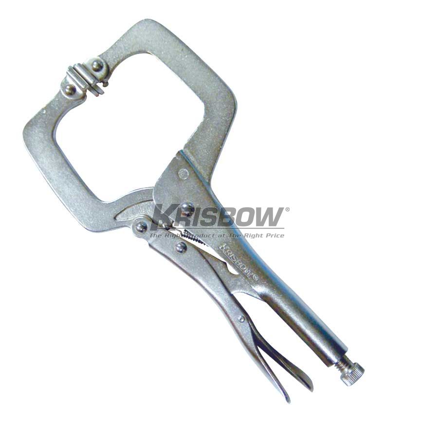 Locking Clamp W/Swivel Pad 6INC Krisbow KW0101957-0