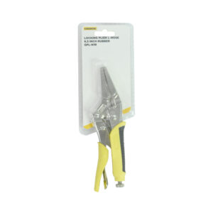 Tang Locking Plier Long Nose 6.5" Rubber Handle Krisbow KW0102076-0