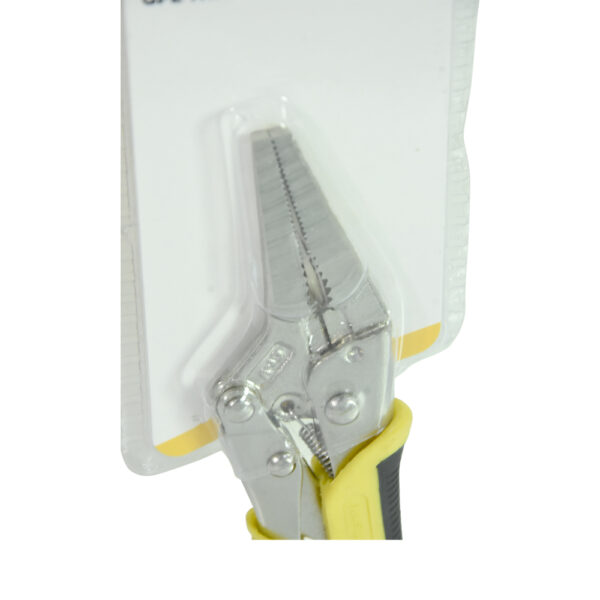 Tang Locking Plier Long Nose 6.5" Rubber Handle Krisbow KW0102076-40050