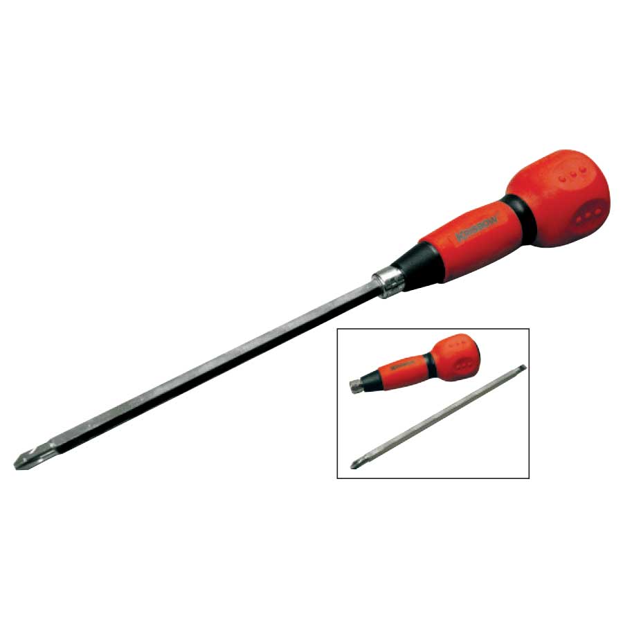 Obeng Rubber 2 Way Screwdriver 6X150MM #2 Krisbow KW0102517-0