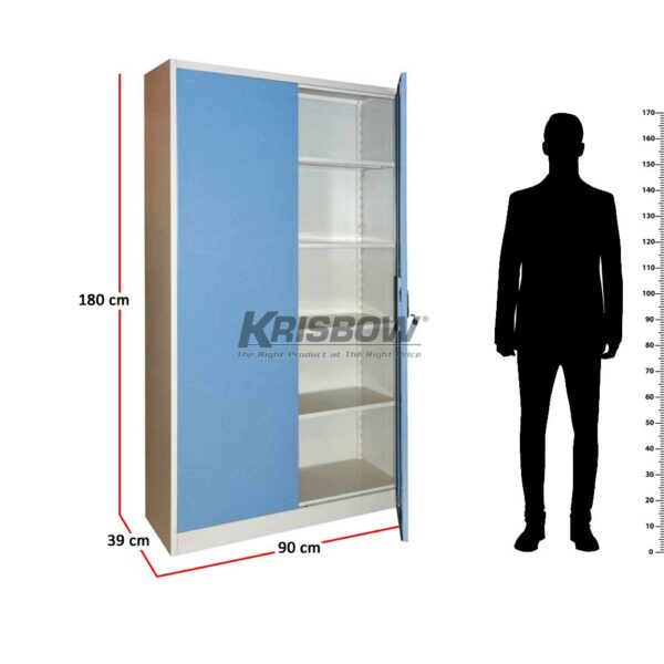Lemari File Cabinet 4 Shelf Swing Blue Krisbow KW1700195-27944