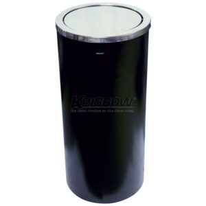 Tempat Sampah Waste Bin Round Black 40L Swing Krisbow KW1800524-0