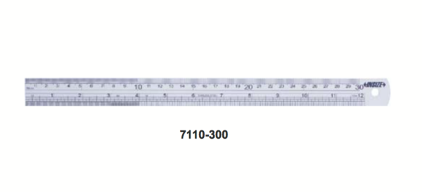 Penggaris Besi Steel Rule 1000mm/40" Insize 7110-1000-0