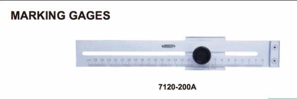 Penggaris Besi Marking Gage 0-200mm Insize 7120-200A-0