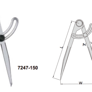 Alat Ukur Divider 0-290mm Insize 7247-300-0
